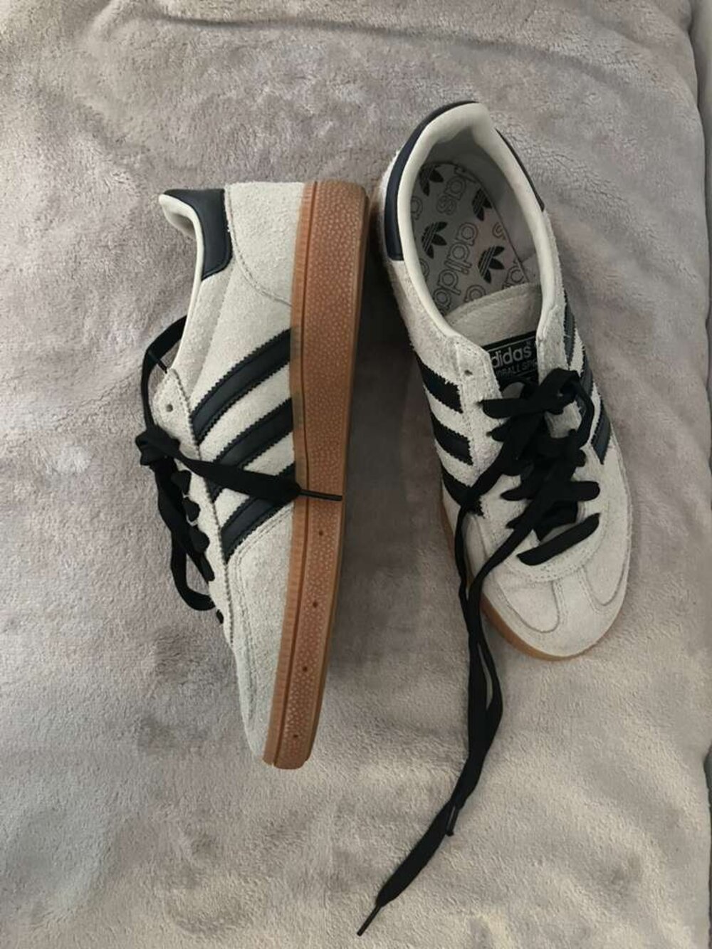 Adidas Spezial Suede Sneakers – Cream/Black Gum Sole